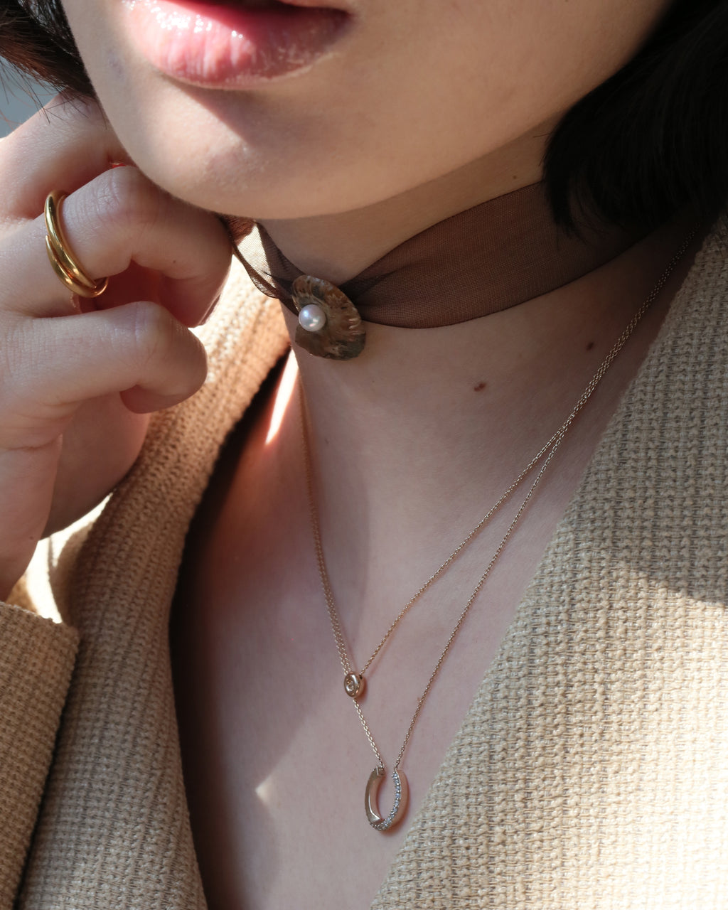 mobius dia necklace