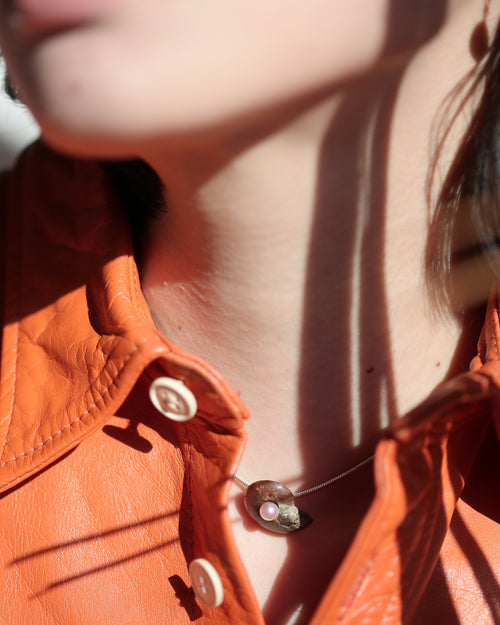 ammonite akoya necklace