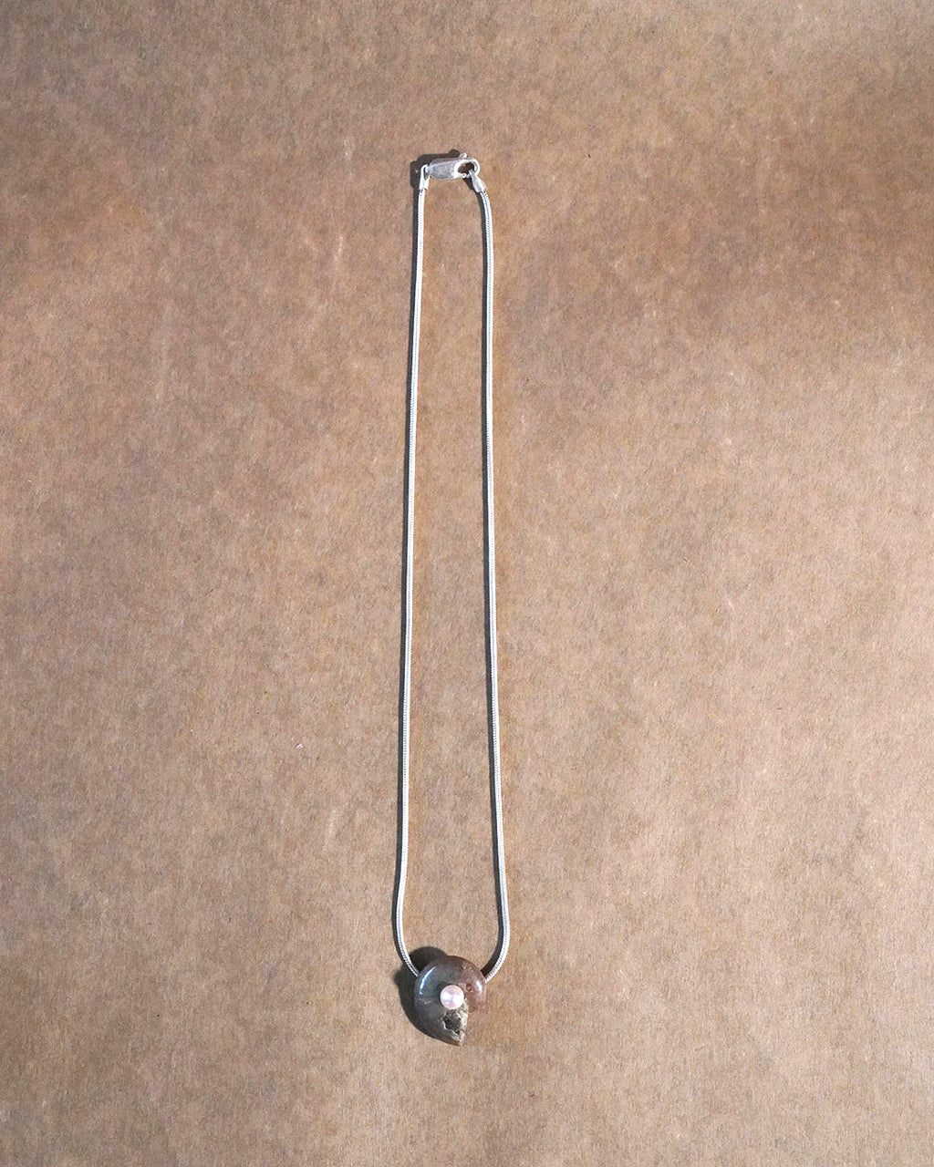 ammonite akoya necklace