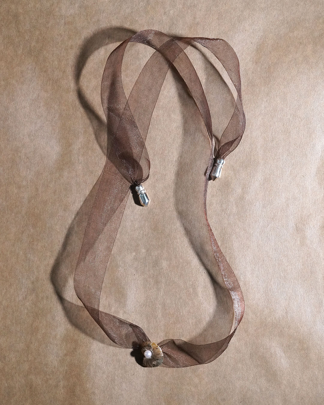 ammonite akoya ribon choker