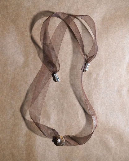 ammonite akoya ribon choker