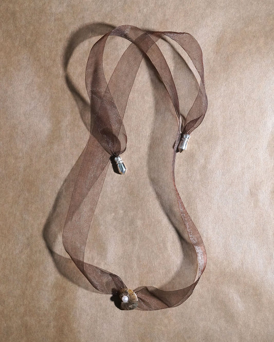 ammonite akoya ribon choker