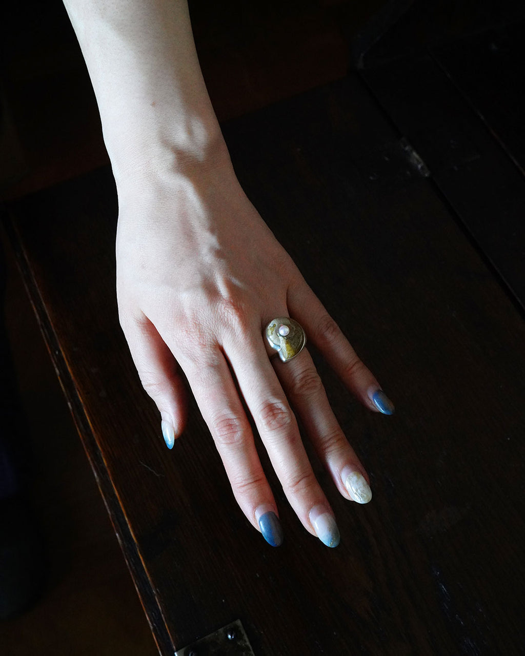 ammonite akoya ring