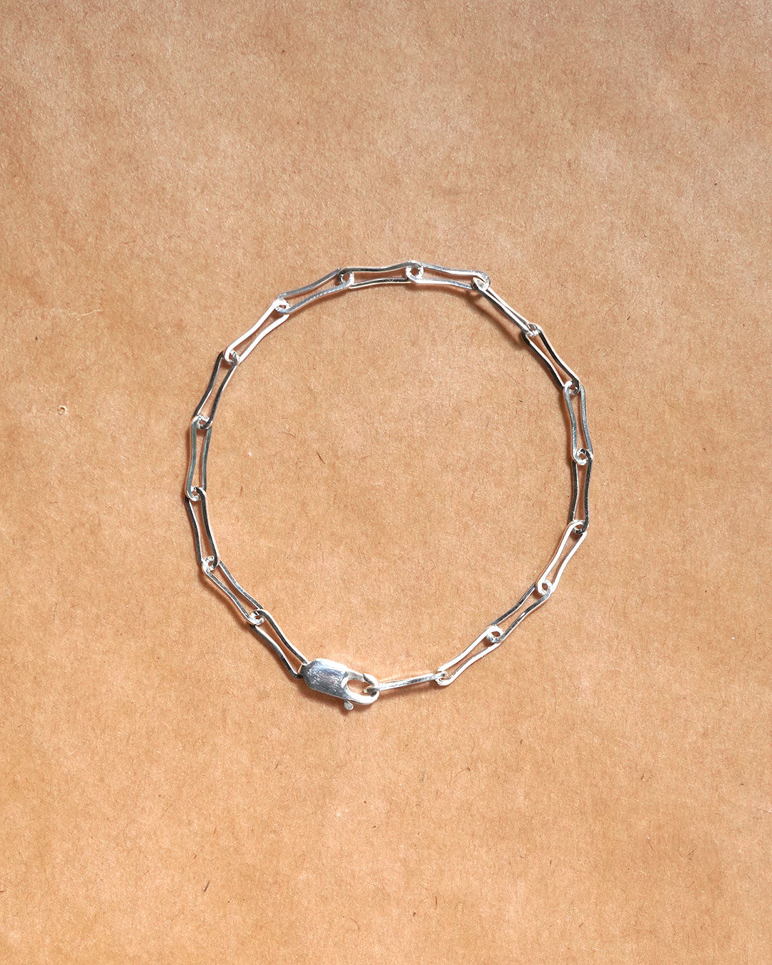 curve clip chain bracelet SILVER