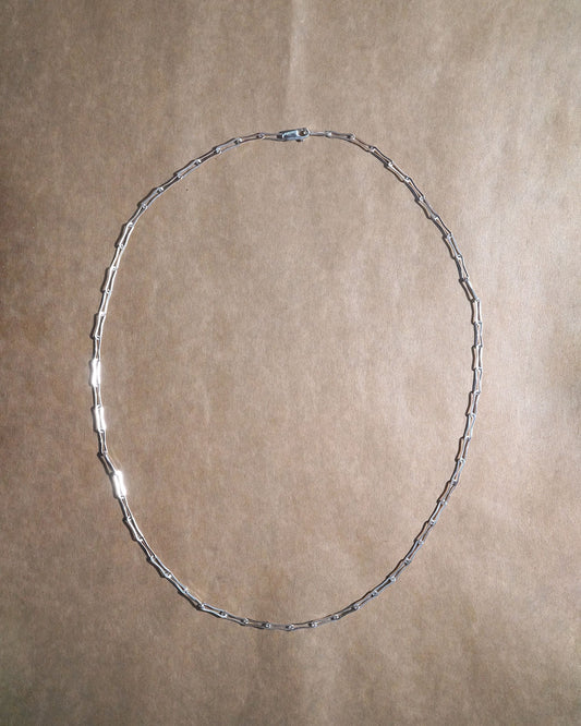 curve clip chain necklace long