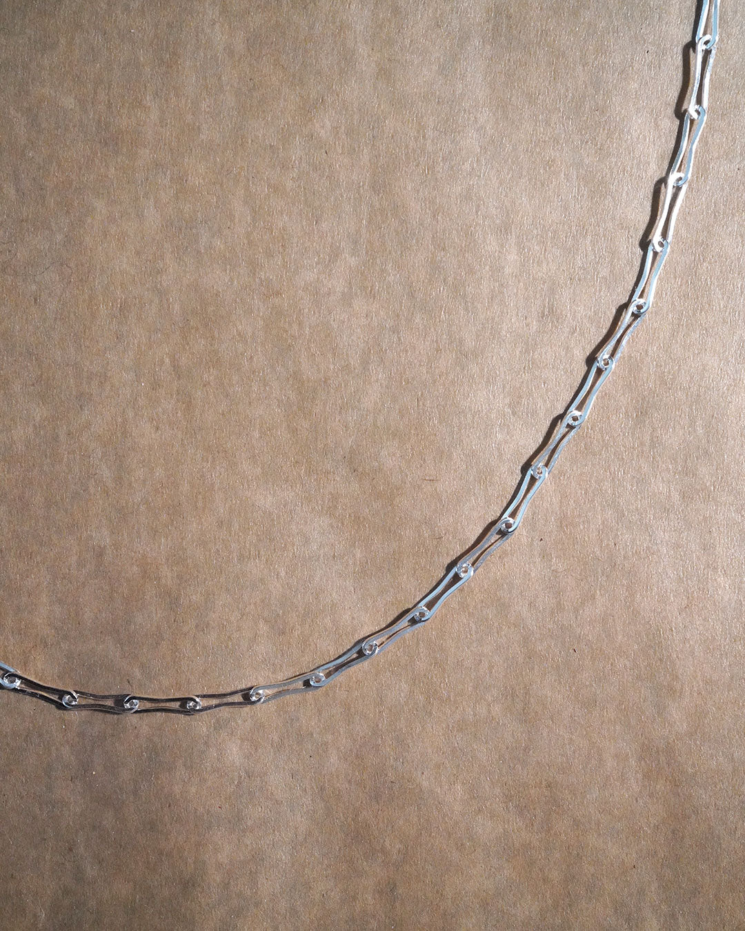 curve clip chain necklace long