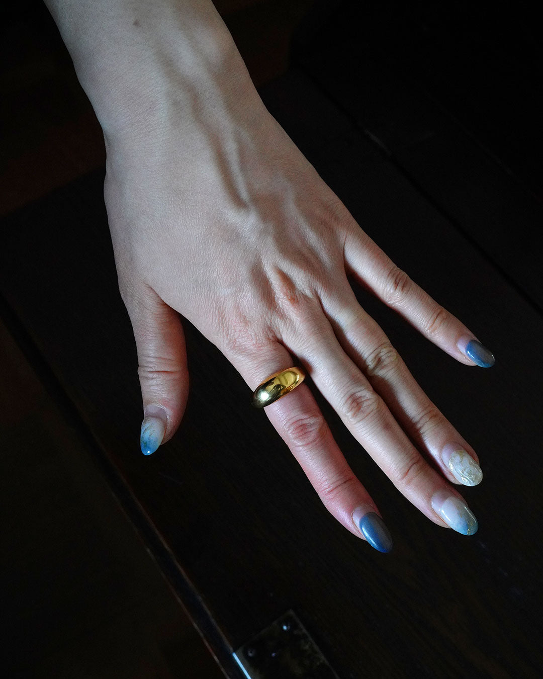 flowing ring 1 YG