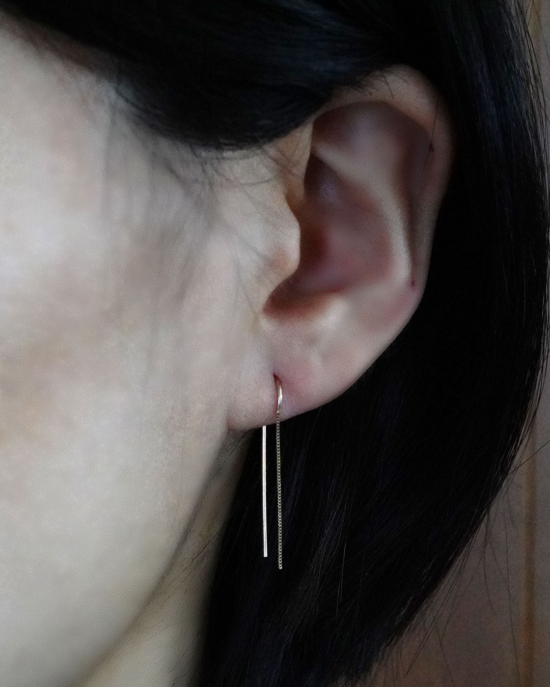 swing hook pierce bene chain long